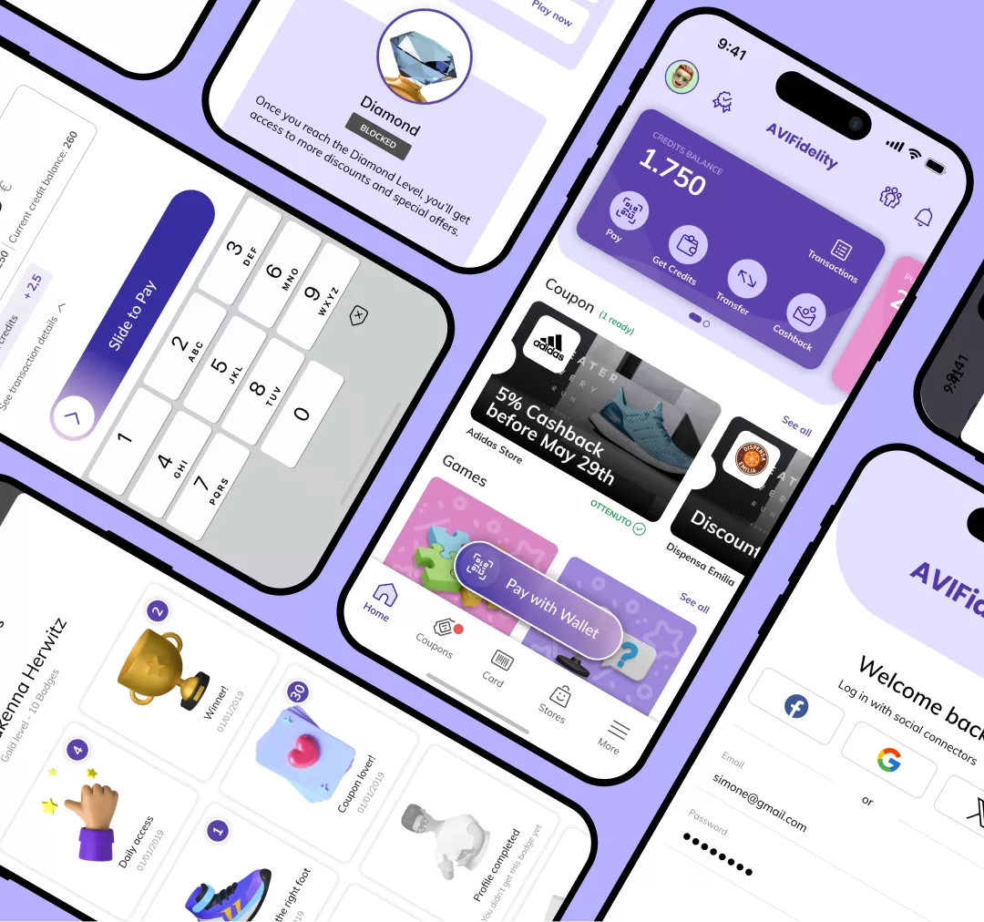 Loyalty Mobile app UXUI Design example